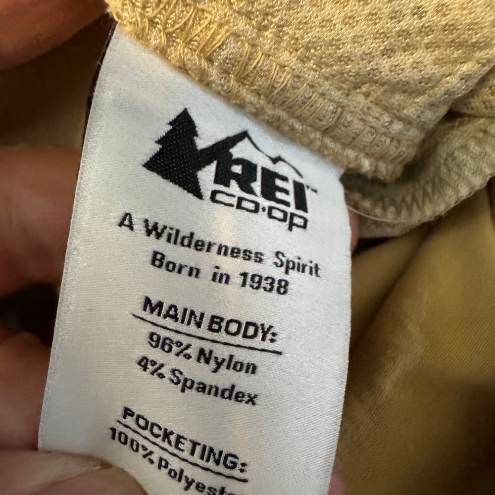 REI-Coop Sahara Convertible Cargo Pants Women's 24W Tan Outdoor Hiking Ankle Zip - Picture 6 of 12